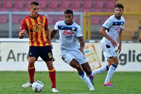 Italian soccer Serie A match - US Lecce vs Atalanta BC