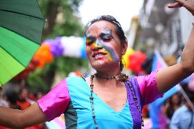 Gaijatra Parade In Kathmandu.