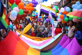 Gaijatra Parade In Kathmandu.