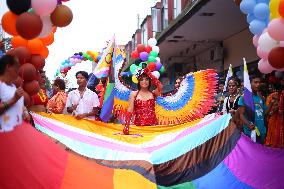 Gaijatra Parade In Kathmandu.