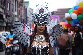 Gaijatra Parade In Kathmandu.