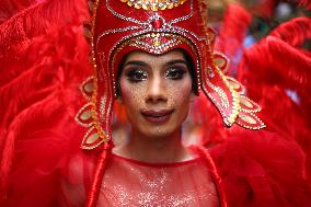 Gaijatra Parade In Kathmandu.