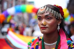 Gaijatra Parade In Kathmandu.