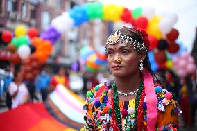 Gaijatra Parade In Kathmandu.