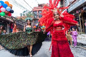 LGBTQ+ Community Members Are Participating In An Annual Pride Parade In Nepal