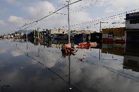 Floods In Chalco Affect Families Come Mexico