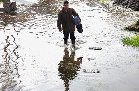 Floods In Chalco Affect Families Come Mexico