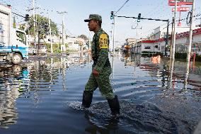 Floods In Chalco Affect Families Come Mexico