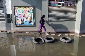 Floods In Chalco Affect Families Come Mexico