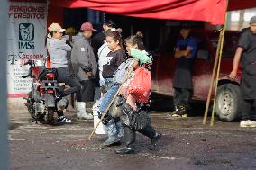 Floods In Chalco Affect Families Come Mexico