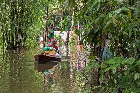 Heavy Monsoon Rain Causing Floods In Bangladesh