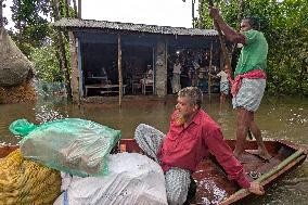 Heavy Monsoon Rain Causing Floods In Bangladesh