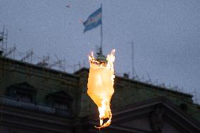 Social And Political Organizations Held A ''Colchonazo'' In Plaza De Mayo In Buenos Aires