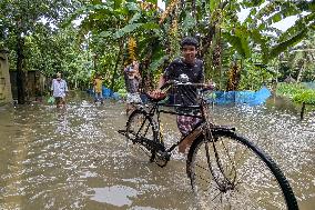 Heavy Monsoon Rain Causing Floods In Bangladesh