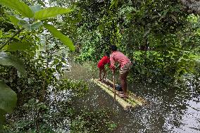 Heavy Monsoon Rain Causing Floods In Bangladesh