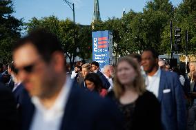 Attendees Enter DNC In Chicago