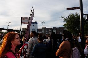 Attendees Enter DNC In Chicago