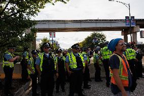 Attendees Enter DNC In Chicago