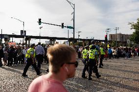 Attendees Enter DNC In Chicago