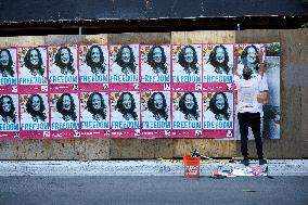 Wheatpasting At Chicago DNC