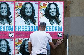 Wheatpasting At Chicago DNC