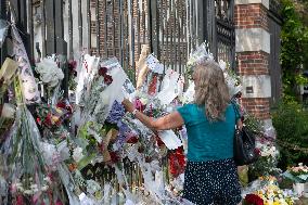 Mourners Bid Adieu To Alain Delon - Douchy