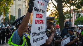 Day One Protests Outside The Democratic National Convention In Chicago.