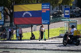 Billboard Supporting Venezuela In Lisbon