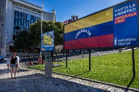 Billboard Supporting Venezuela In Lisbon