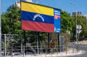 Billboard Supporting Venezuela In Lisbon