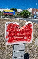 Billboard Supporting Venezuela In Lisbon