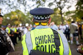 Protesters March Outside DNC in Chicago Against Gaza War