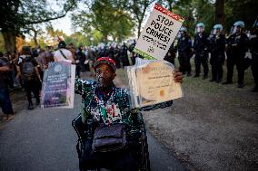 Protesters March Outside DNC in Chicago Against Gaza War