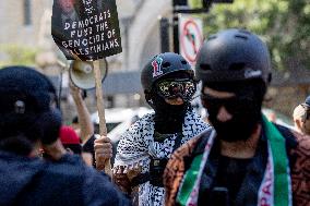 Protesters March Outside DNC in Chicago Against Gaza War