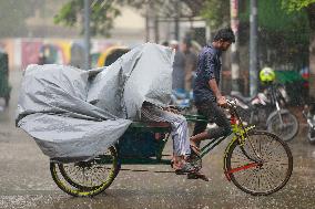 Heavy Rain Lashes Dhaka - Bangladesh