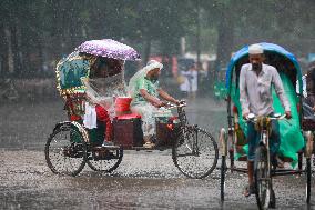 Heavy Rain Lashes Dhaka - Bangladesh