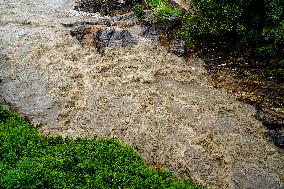 Bagmati River Flooding In Nepal.