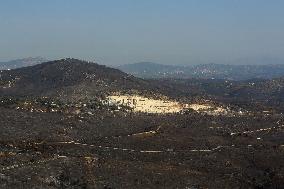 Aftermath From The Catastrophic Fire As Seen From The Mount Pentelicus.