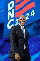 Barack Obama and Michelle at DNC - Chicago