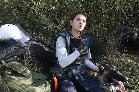 Launch of humanitarian demining project involving women canine handlers in Ukraine