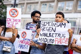 Protest Against Nicolas Maduro And For Democracy In Venezuela in Berlin