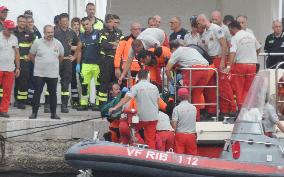 Two Bodies Found After The Luxury Yacht Bayesian Sank - Italy