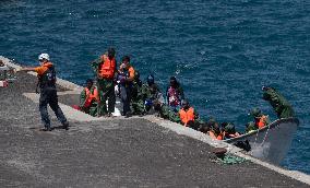 Rescued 60 Migrants Arrive In El Hierro