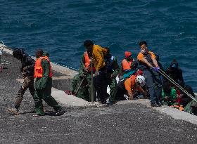 Rescued 60 Migrants Arrive In El Hierro