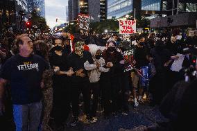 Pro-Palestine Protest In Front Of Israeli Consulate, Chicago