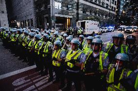 Pro-Palestine Protest In Front Of Israeli Consulate, Chicago