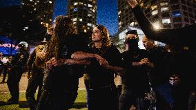 Pro-Palestine Protest In Front Of Israeli Consulate, Chicago