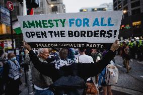 Pro-Palestine Protest In Front Of Israeli Consulate, Chicago