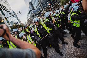 Pro-Palestine Protest In Front Of Israeli Consulate, Chicago