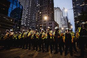 Pro-Palestine Protest In Front Of Israeli Consulate, Chicago